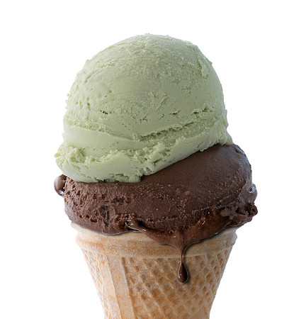 Chcolate and Pistachio icecream